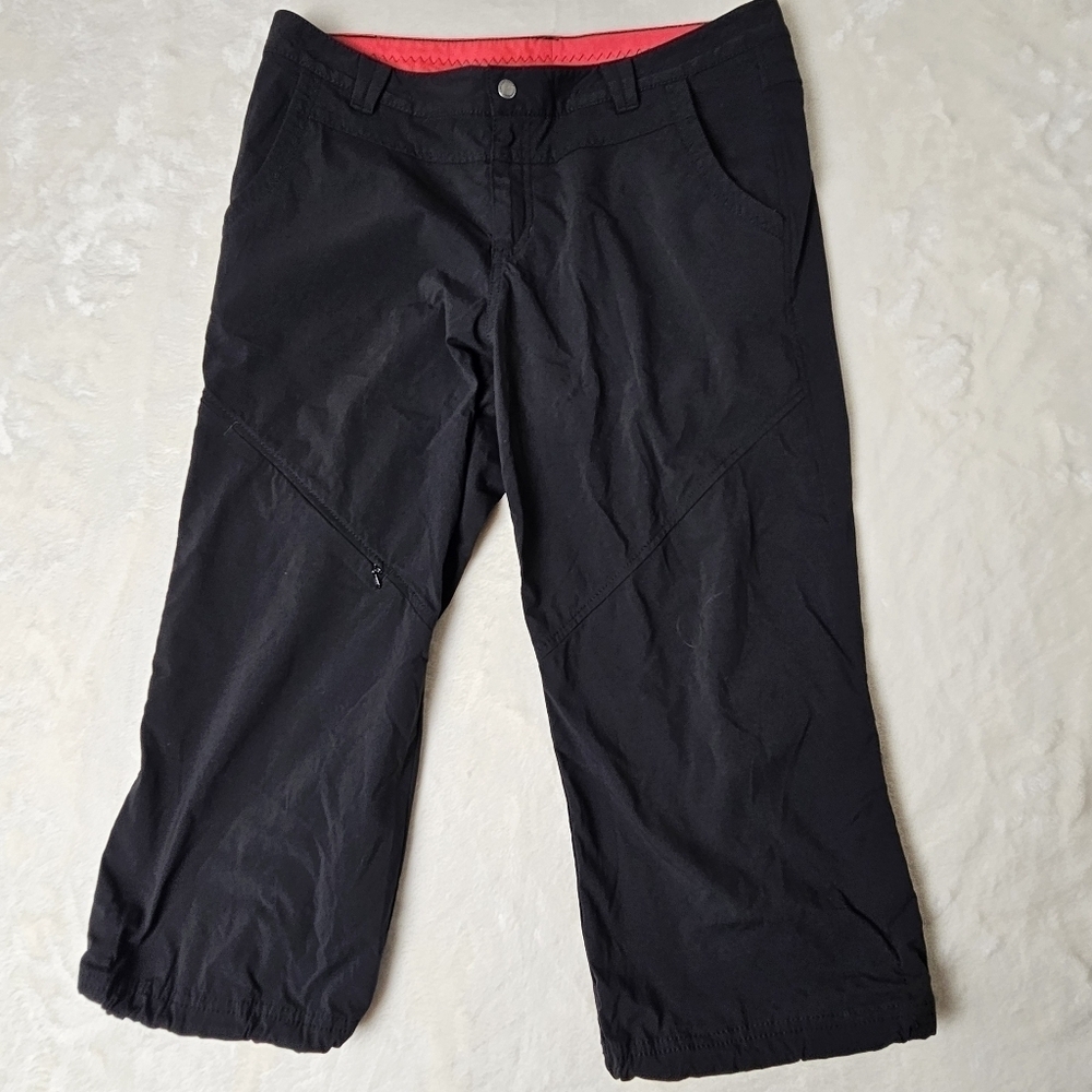Eddie Bauer Hiking Pants 10 Women Outdoor Black Travel Nylon Spandex Blend